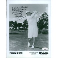 Patty Berg LPGA Golfer Signed 8x10 Glossy Photo JSA Authenticated