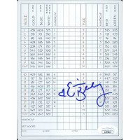 Erica Blasberg LPGA Golfer Signed The Ridge Golf Club Scorecard JSA Authentic