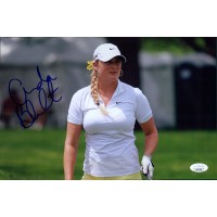Amanda Blumenherst LPGA Golfer Signed 8x12 Glossy Photo JSA Authenticated