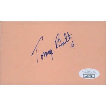 Tommy Bolt PGA Golfer Signed 3x5 Index Card JSA Authenticated