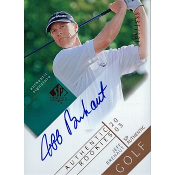 Jeff Brehaut Golfer Signed 2003 Upper Deck SP Authentic Card #121