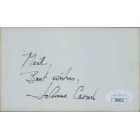 JoAnne Carner LPGA Golfer Signed 3x5 Index Card JSA Authenticated Personalized