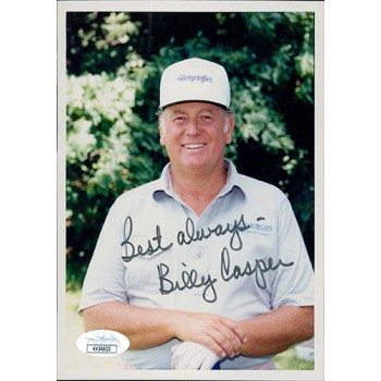 Billy Casper PGA Golfer Signed 5x7 Matte Photo JSA Authenticated