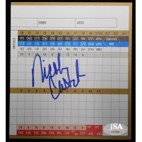 Nicole Castrale LPGA Signed Blackhawk Country Club Scorecard JSA Authenticated