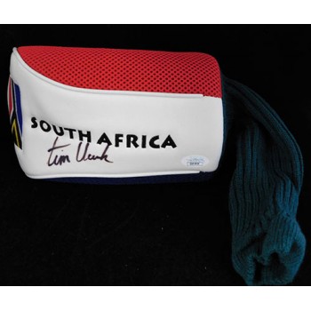 Tim Clark PGA Signed South Africa Golf Head Cover JSA Authenticated