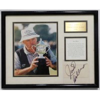 Jim Colbert PGA Signed Matted and Framed 4x4 Clear Cut JSA Authenticated