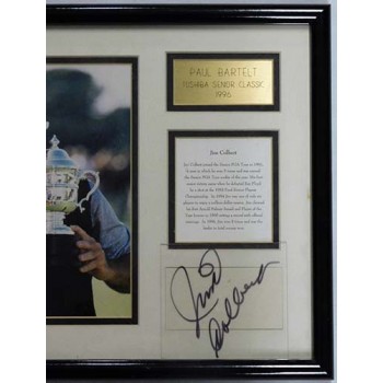 Jim Colbert PGA Signed Matted and Framed 4x4 Clear Cut JSA Authenticated