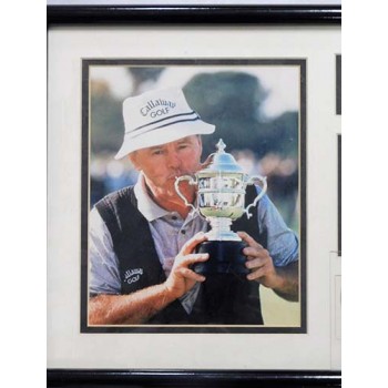 Jim Colbert PGA Signed Matted and Framed 4x4 Clear Cut JSA Authenticated