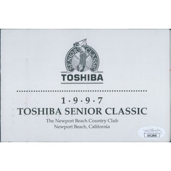 Jim Colbert PGA Signed 1997 Toshiba Senior Classic Scorecard JSA Authenticated