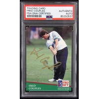 Fred Couples Signed 1991 PGA Tour Pro Set Card #130 PSA Authenticated