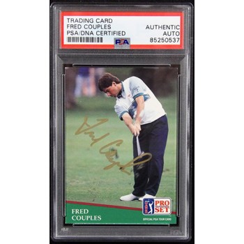 Fred Couples Signed 1991 PGA Tour Pro Set Card #130 PSA Authenticated