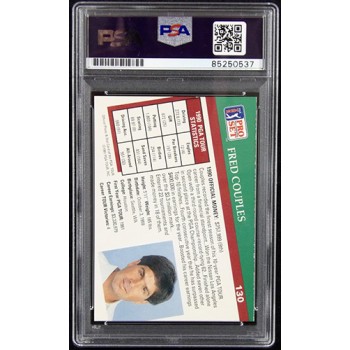 Fred Couples Signed 1991 PGA Tour Pro Set Card #130 PSA Authenticated