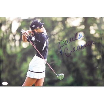 Paula Creamer LPGA Golfer Signed 12x18 Glossy Photo JSA Authenticated