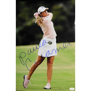 Paula Creamer LPGA Golfer Signed 12x18 Glossy Photo JSA Authenticated