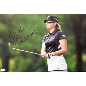 Paula Creamer LPGA Golfer Signed 12x18 Glossy Photo JSA Authenticated