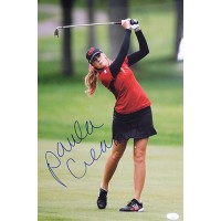 Paula Creamer LPGA Golfer Signed 12x18 Glossy Photo JSA Authenticated