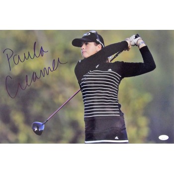 Paula Creamer LPGA Golfer Signed 12x18 Glossy Photo JSA Authenticated