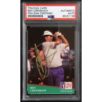 Ben Crenshaw Signed 1991 PGA Tour Pro Set Card #78 PSA Authenticated