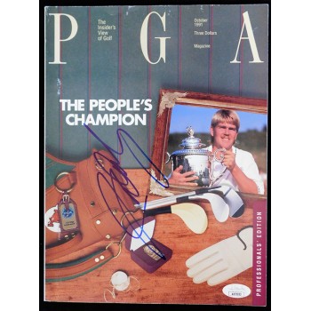 John Daly PGA Golfer Signed PGA October 1991 Magazine JSA Authenticated