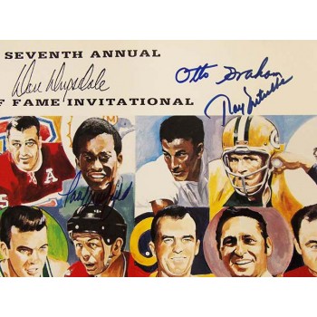 Don Drysdale 1993 Invitational Signed 25x32 Poster by 6 Players JSA Authentic