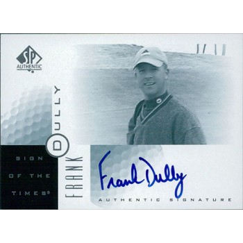 Frank Dully Golfer Signed 2001 Upper Deck SP Authentic Sign of The Times Card #FD