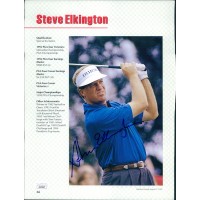 Steve Elkington PGA Golfer Signed 8.5x11 Cut Magazine Page Photo JSA Authentic