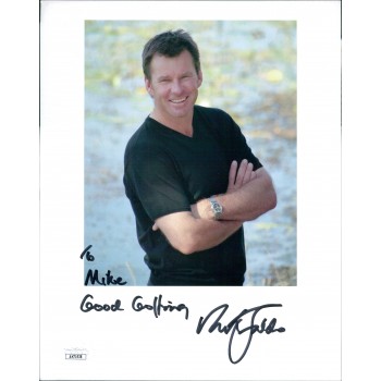 Nick Faldo PGA Golfer Signed 8x10 Cardstock Photo JSA Authenticated