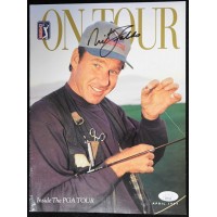 Nick Faldo PGA Golfer Signed April 1997 On Tour Magazine JSA Authenticated