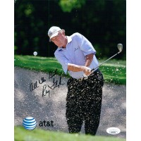 Ray Floyd PGA Golfer Signed 8x10 Cardstock Promo Photo JSA Authenticated