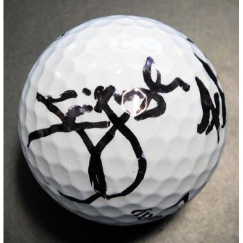 Jim Furyk and Fluff Cowan PGA Signed Callaway Golf Ball JSA Authenticated