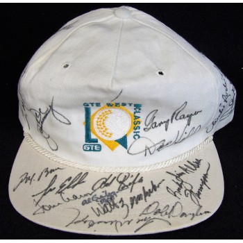 GTE West Classic Signed Hat by 19 Golfers Gary Player Lee JSA Authenticated