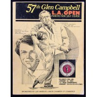 Glen Campbell 1983 LA Open Signed Program JSA Authenticated by 19 Palmer