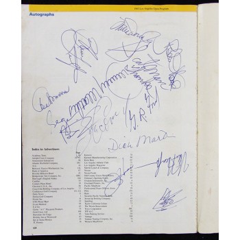 Glen Campbell 1983 LA Open Signed Program JSA Authenticated by 19 Palmer