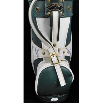 Golf Hall of Famers and Stars Signed by 11 Mini Golf Bag JSA Authenticated
