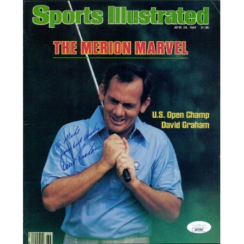 David Graham PGA Golfer Signed 8x10 Cut SI Magazine Page Cover JSA Authenticated