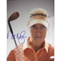 Natalie Gulbis LPGA Golfer Signed 11x14 Glossy Photo JSA Authenticated
