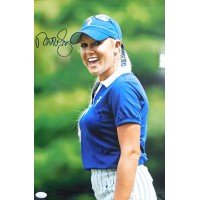 Natalie Gulbis LPGA Golfer Signed 12x18 Glossy Photo JSA Authenticated