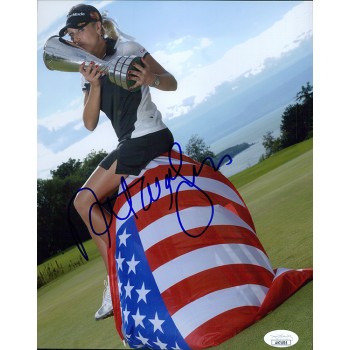 Natalie Gulbis LPGA Golfer Signed 8x10 Glossy Photo JSA Authenticated