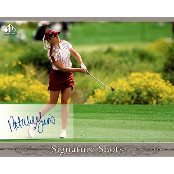 Natalie Gulbis Signed 2005 SP Signature Shots 8x10 Stock Photo UDA Authenticated