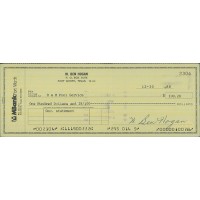 Ben Hogan PGA Golfer Signed Cancelled Check JSA Authenticated