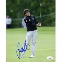 Juli Inkster LPGA Golfer Signed 8x10 Glossy Photo JSA Authenticated