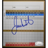 Juli Inkster LPGA Signed Blackhawk Country Club Scorecard JSA Authenticated
