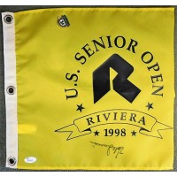Hale Irwin Signed 1998 US Senior Open Riviera Golf Pin Flag JSA Authenticated