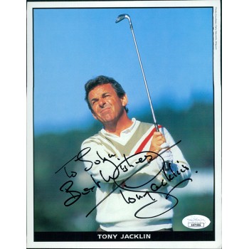 Tony Jacklin PGA Golfer Signed 7x9 Cardstock Photo JSA Authenticated