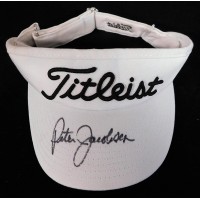 Peter Jacobsen PGA Golfer Signed Titleist Visor Hat JSA Authenticated