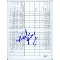 Nicole Jeray LPGA Golfer Signed The Ridge Golf Club Scorecard JSA Authenticated