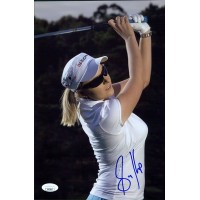 Sarah Kemp LPGA Golfer Signed 8x12 Glossy Photo JSA Authenticated