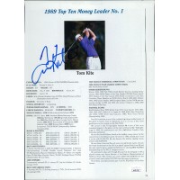 Tom Kite PGA Golfer Signed 8x11 Cut Magazine Page Photo JSA Authenticated