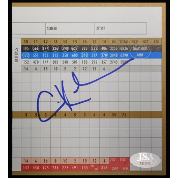 Carin Koch LPGA Golfer Signed Blackhawk Country Club Scorecard JSA Authenticated