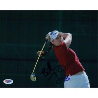 Brittany Lang LPGA Golfer Signed 8x10 Matte Photo PSA Authenticated